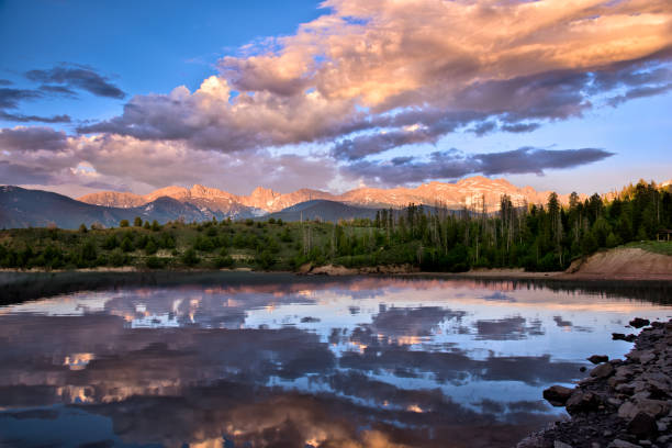 Sunset at Willow Reservoir, near Granby Colorado