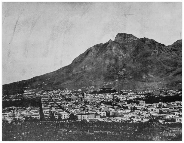 istock Antique black and white photograph: Cape Town 1263863604