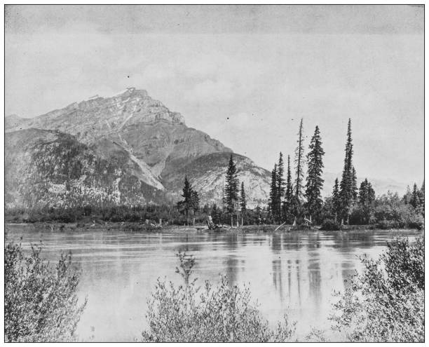 istock Antique black and white photograph: Alberta, Canada 1263877561