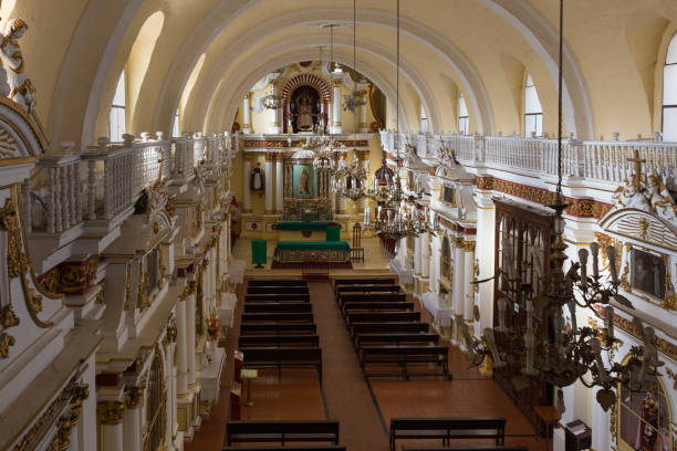 mosteiro de santa catalina, em arequipa, peru - santa catalina monastery - fotografias e filmes do acervo