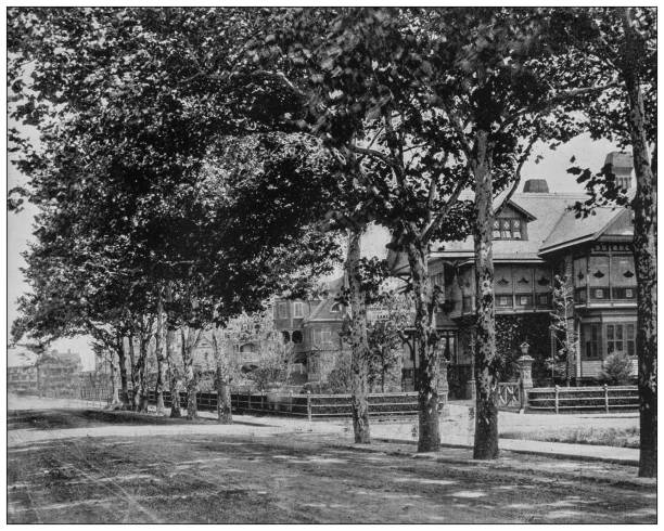 istock Antique black and white photograph: Long Branch, New Jersey 1263879150