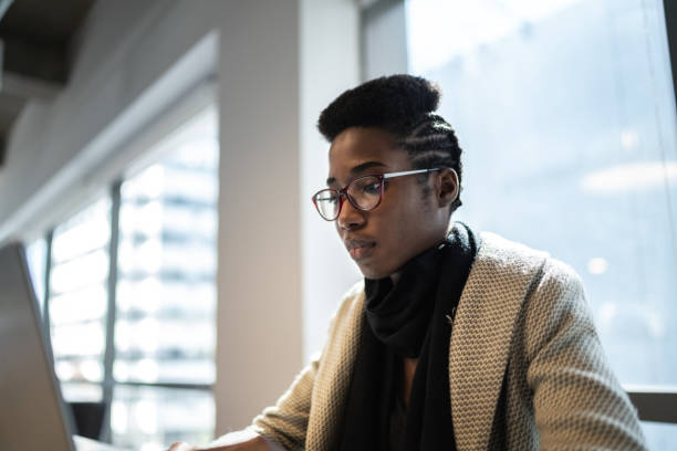 istock Businesswoman working in an office 1263883813