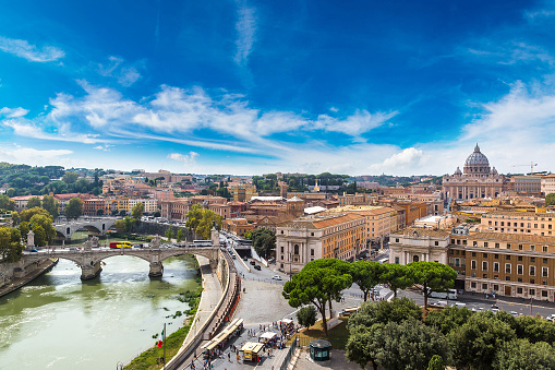 Vista aérea panorámica de Roma photo
