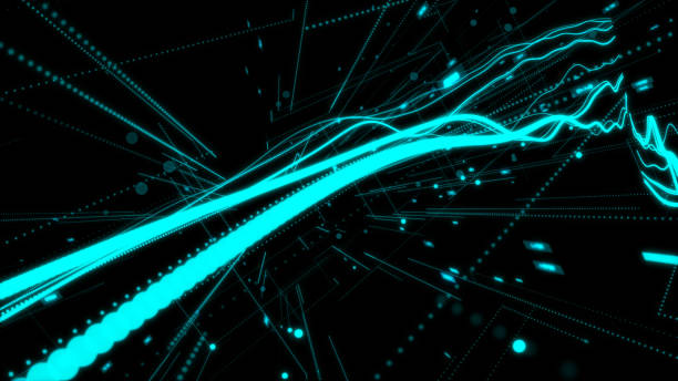 istock Digital waves flowing throug space. 4G, 5G internet. Radio waves. Satellite transmition. 1263886033