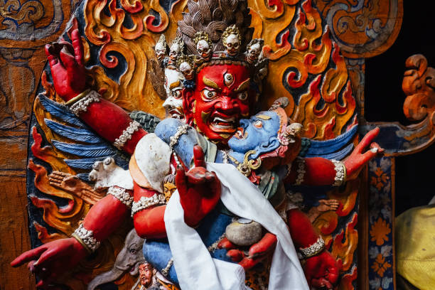 istock Dharmapala statue in Tsemo Hompa in Leh 1263886183
