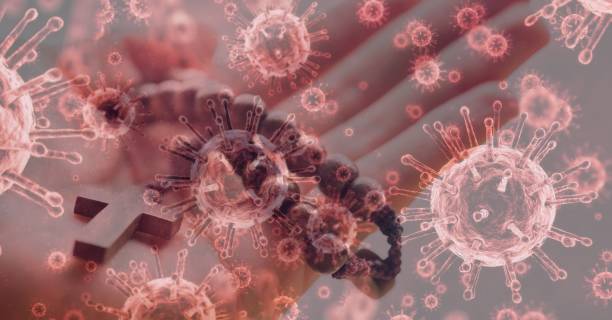 istock Covid-19 cells against hand holding rosary 1263887988