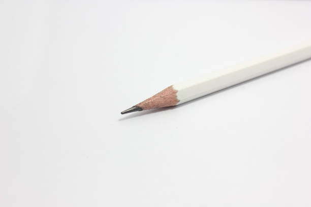 istock isolated white pencil with white background. 1263891214