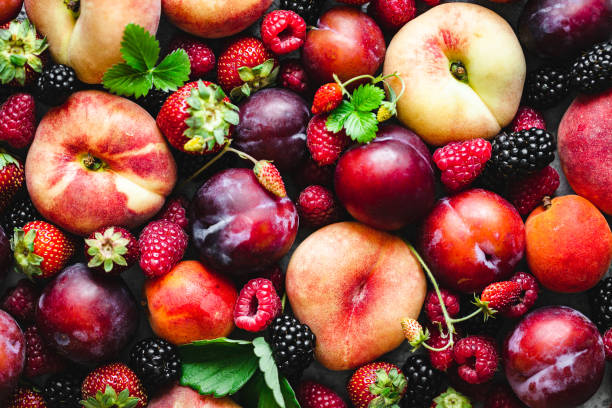 Various fruits and berries