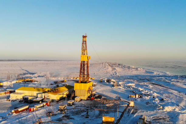 Drilling rig for oil and gas well drilling.