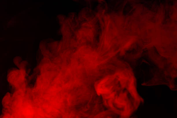 istock Red steam on a black background. 1263894627