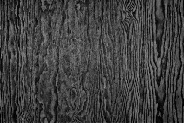 tekstura powierzchni sklejki modrzewiowego czarny. drewniany wzór. ciemne drewno b - wood cladding zdjęcia i obrazy z banku zdjęć