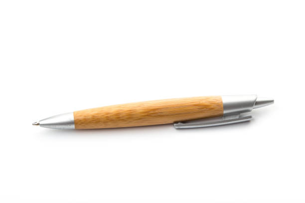 istock beautiful modern ballpoint pen isolated on white 1263899089