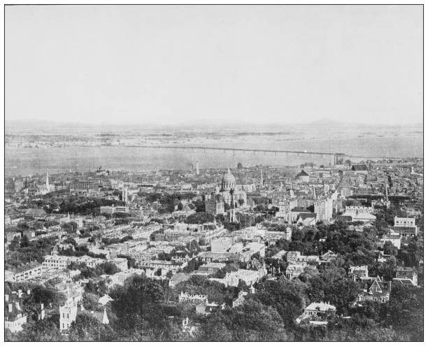 istock Antique black and white photograph: Montreal 1263903454