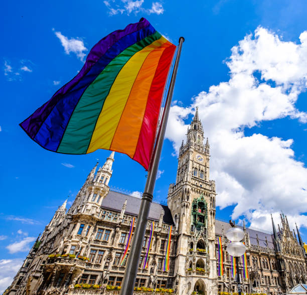 istock rainbow flags at the munich town hall 1263904169