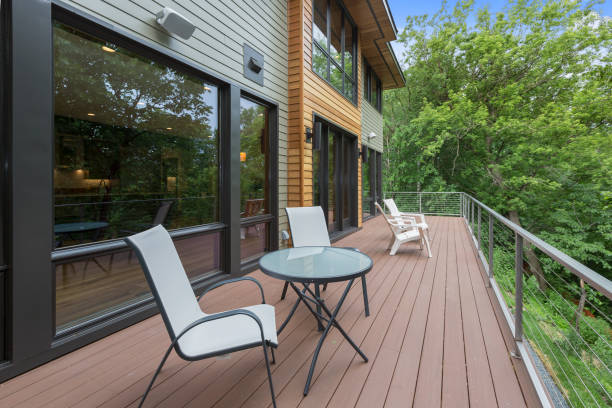 istock Outdoor deck with multiple colors popping 1263904513
