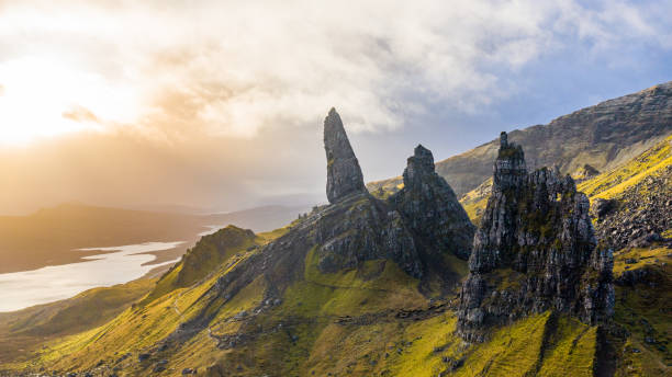 istock Mountain landscape at sunrise, Scotland, UK 1263907942