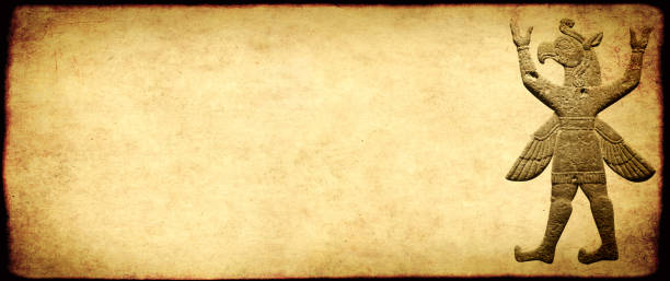istock Grunge background with paper texture and griffin-warrior 1263910874