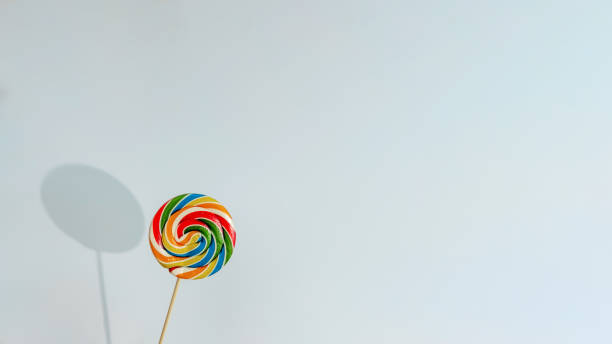 istock Colorful lollipop with a hard shadow 1263913303