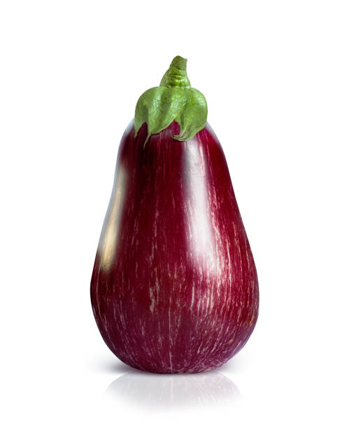 istock fresh pink eggplant on a white background 1263915956