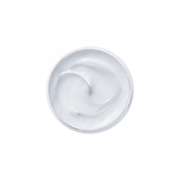 istock Hygienic cream, top view copy space cosmetic 1263924642