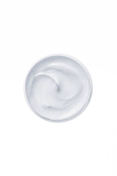 istock Hygienic cream, top view copy space cosmetic 1263924653