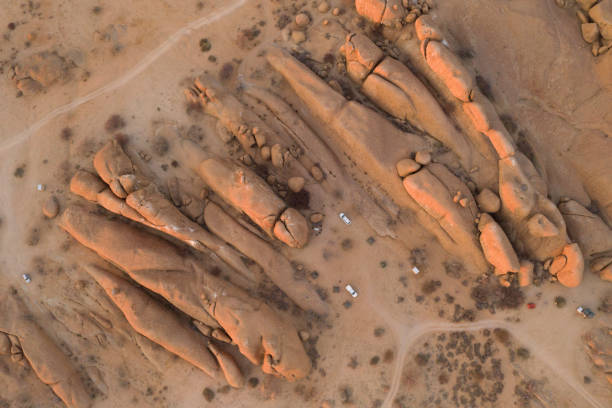 istock Directly above view rock formation in desert, Spitzkoppe, Namibia, Africa 1263928103