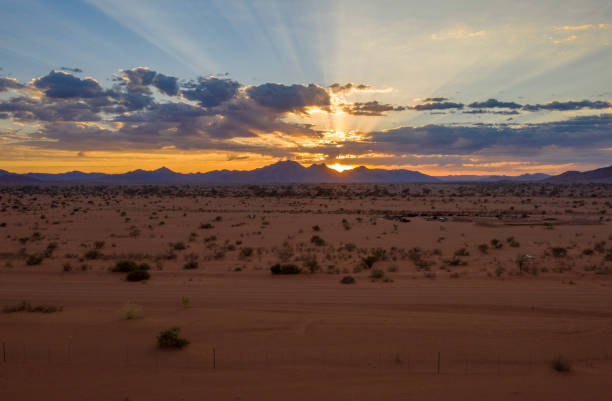 istock Desert landscape at sunset, Spitzkoppe, Namibia, Africa 1263928885