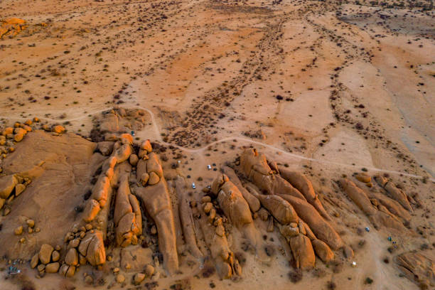 istock Rock formation in desert with arid landscape 1263928887