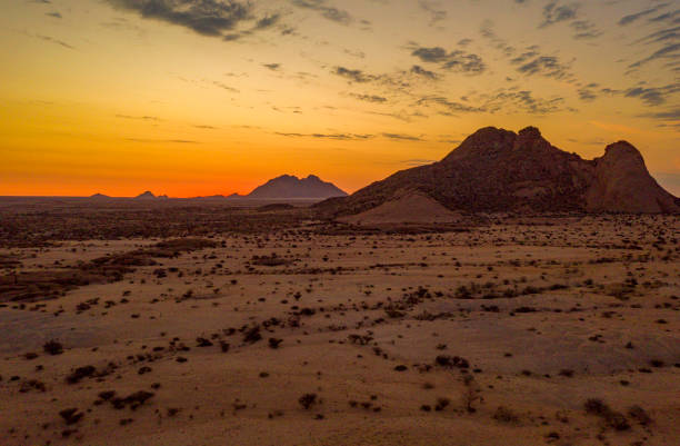 istock Desert landscape at sunset, Spitzkoppe, Namibia, Africa 1263928954