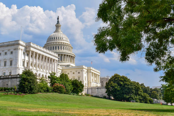 ワシントンd.c.の米国議会議事堂 - capitol hill voting dome state capitol building ストックフォトと画像