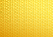istock Yellow honeycomb hexagon texture 1263930236