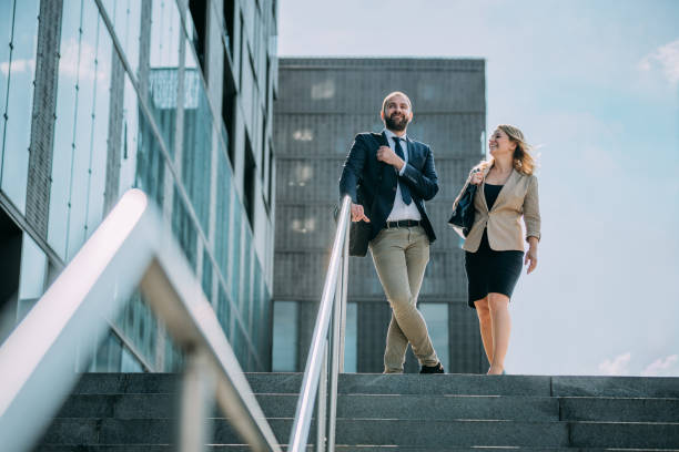 istock Man and woman enjoying talking 1263930640