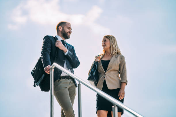 istock Man and woman talking 1263930660