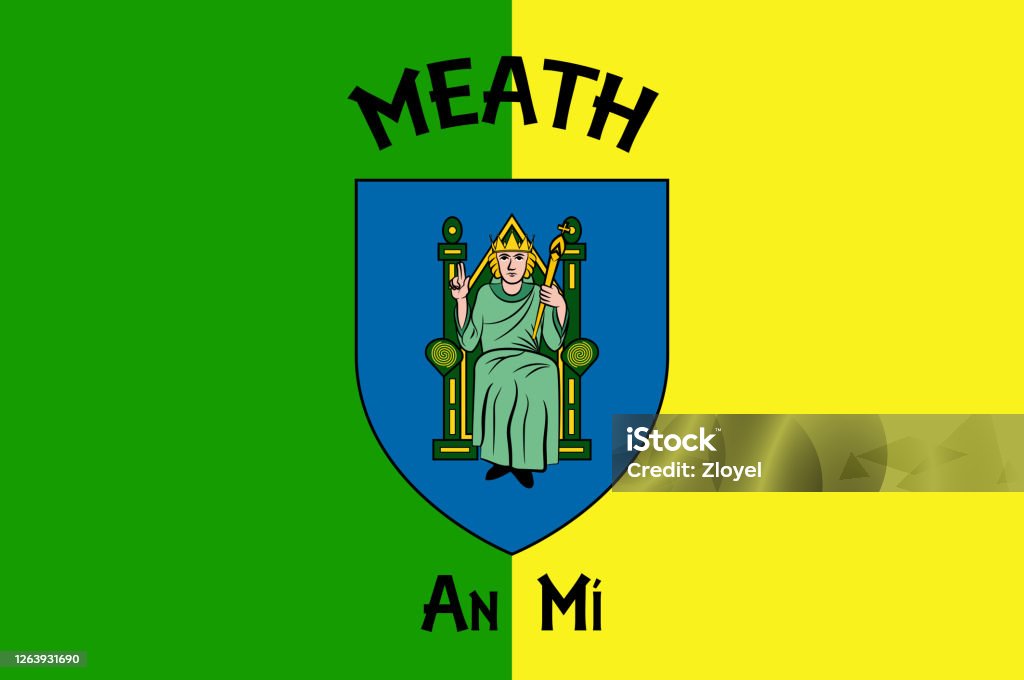 Flag Of Kingdom Of Meath In Ireland Stock Illustration Download Image