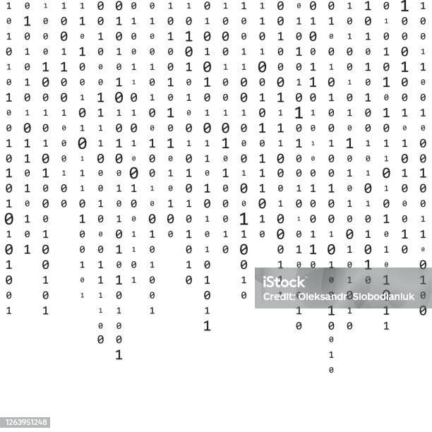 Matrix Background Vector Binary Code Matrix Black And White Digital  Background With Digits On Screen Data Technology Illustration Binary  Computer Code Coding Hacker Concept Stock Illustration - Download Image Now  - iStock