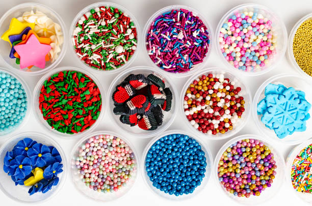 istock Edible pearls, grains, sprinkles and dragees. 1263952532