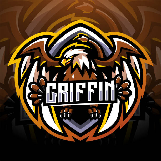 Griffin esport mascot Illustration of Griffin esport mascot bills lions stock illustrations