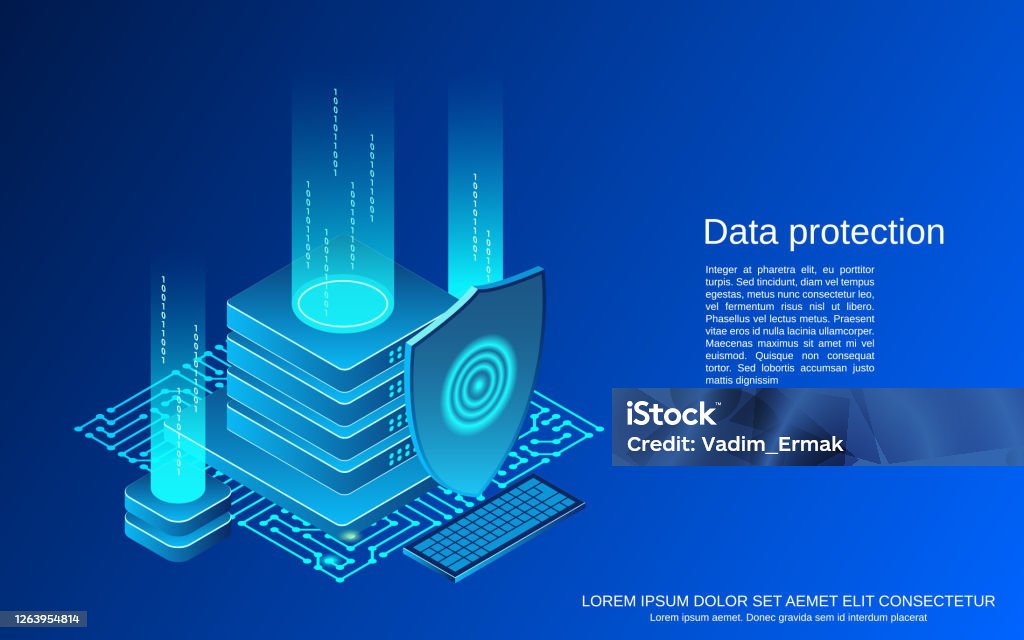 Data Protection Vector Concept Stock Illustration - Download Image Now ...