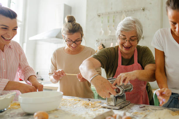 Mom Making Pasta 3,700+ Pasta Making Class Stock Photos, Pictures & Royalty-Free Images ...