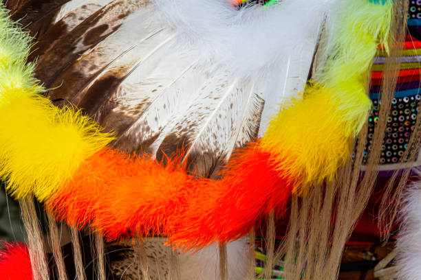 istock Close up of a Native Head Dress 1263972566