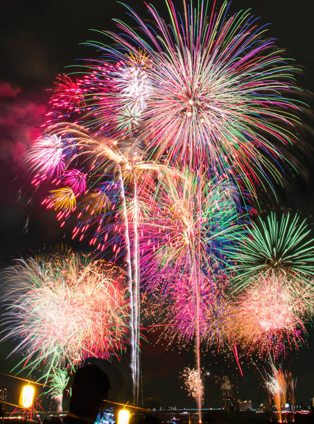 istock Fireworks display festival at Toda park 1263972735