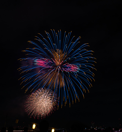 Fireworks display festival at Toda park