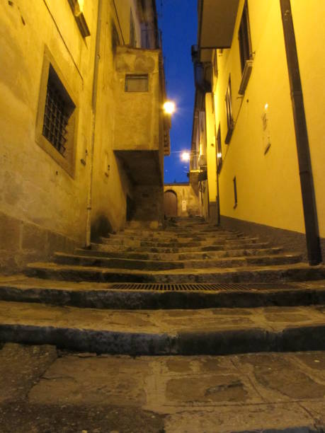 istock Italy town at night 1263973381