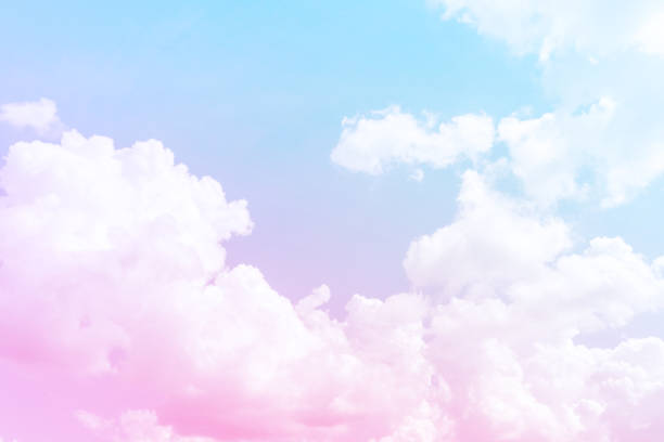 istock Soft sky and cloud background with a pastel color tone . 1263973690