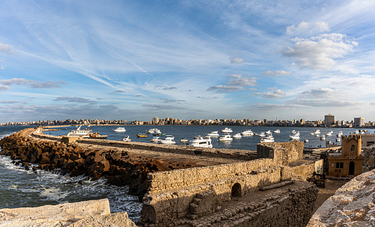 View of Alexandria's skyline from Citadel of Qaitbay