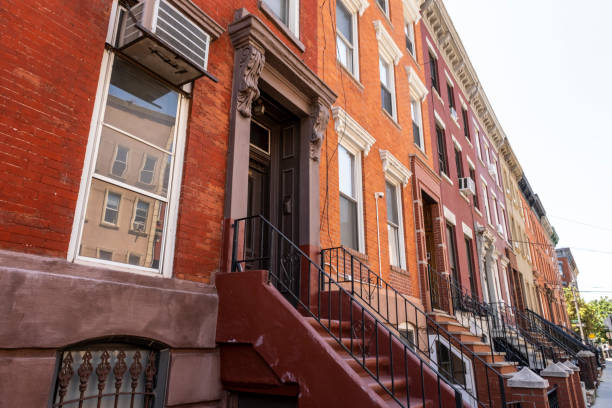 istock Old brownstones in the city 1263979368