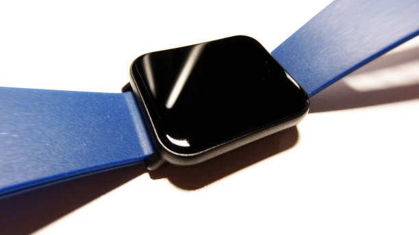 istock Wrist smart watch with strap on white background 1263984008
