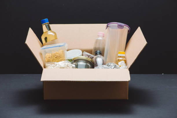 istock Donation box with food. 1263989081