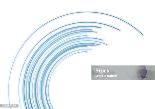 Bluearc Backdrop Blue Tech Arc Vector Background Stock Illustration - Download Image Now ...