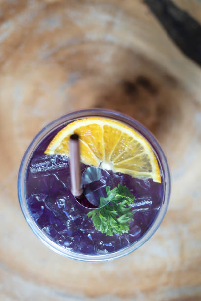 istock Butterfly pea flower juice Fresh lemon mix 1263998383